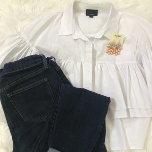 Papaya Statement earrings